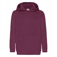 Bluzy dla dziewczynek - Bluza Dziecięca Z Kapturem Hooded Sweat Burgundowy r. 9-11(140) - miniaturka - grafika 1