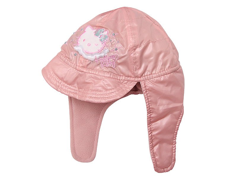 Czapka pilotka zimowa, Hello Kitty, Sanrio, dla niemowlaka, dziewczynka, rozmiar 48 cm