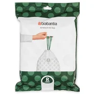 Worki na śmieci - Brabantia PerfectFit worki na śmieci 36L R) 40 szt w rolce White - miniaturka - grafika 1