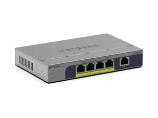 NETGEAR GS105PP Nie zarządzany Gigabit Ethernet (10/100/1000) Obsługa PoE Montaż na biurku/ścianie Szary - Pozostałe akcesoria sieciowe - miniaturka - grafika 1