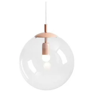 Pastelowa wisząca lampa Globe 562G11 kula szkło różowa - Lampy sufitowe - miniaturka - grafika 2