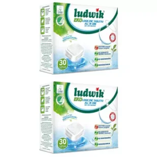 Ludwik Tabletki do zmywarek All In One Ecolabel Zestaw 2 x 30 szt. - Środki do zmywarek - miniaturka - grafika 1