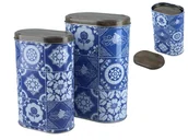 Przybory do gotowania - Kpl. 2 owalnych puszek metalowych - miniaturka - grafika 1