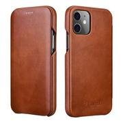 Etui i futerały do telefonów - ICARER Etui Curved Edge Vintage do iPhone 12 Pro Max brązowy - miniaturka - grafika 1