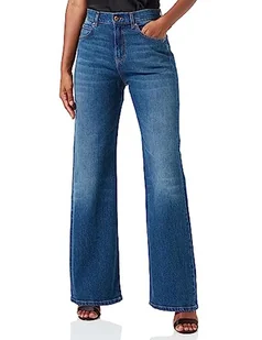 Pinko Wanda Wide Leg Denim Comfort B Dżinsy damskie, Pjo_pranie Średni Jasny, 24 - Spodnie damskie - miniaturka - grafika 1