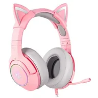 Słuchawki - Onikuma K9 7.1 Różowe Mikrofon Rgb Pc Ps4 - miniaturka - grafika 1