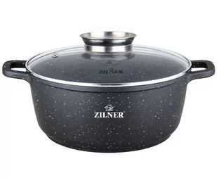 Garnek Marmurowy 3.3L / 22Cm  Zilner Zl-9004 - Garnki - miniaturka - grafika 1