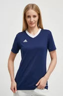 Koszulki sportowe damskie - adidas Performance t-shirt treningowy kolor granatowy - miniaturka - grafika 1
