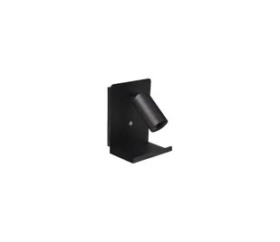 Kinkiet punktowy z półką i USB ładowarą 1xGU10/35W/230V czarne - Lampy ścienne - miniaturka - grafika 1