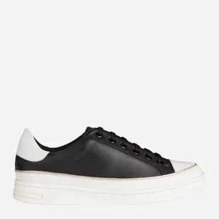 Trampki damskie na platformie Geox D351BA00085-C0127 37 24 cm Czarny/Biały (8056206052147). Tenisówki i trampki damskie - Trampki damskie - miniaturka - grafika 1