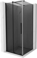 Kabiny prysznicowe - Mexen Velar kabina prysznicowa rozsuwana 90x90 cm, grafit, czarna - 871-090-090-41-70 - miniaturka - grafika 1