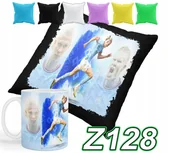 Gadżety dla niej i dla niego - ZESTAW KUBEK + POSZEWKA Z NADRUKIEM ERLING HAALAND MANCHESTER + IMIĘ - miniaturka - grafika 1