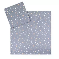 Pościel dla dzieci - Julius Zöllner Pościel dziecięca Jersey 80 x 80 cm + 35 x 40 cm, 2-częściowy zestaw składający się z poszewki na kołdrę i poszewki na poduszkę, 100% bawełna Jersey, z zamkiem błyskawicznym, certyfikat - miniaturka - grafika 1