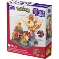 Klocki - Klocki plastikowe MEGA Pokémon Ognisty atak Charmandera HTH86 - miniaturka - grafika 1