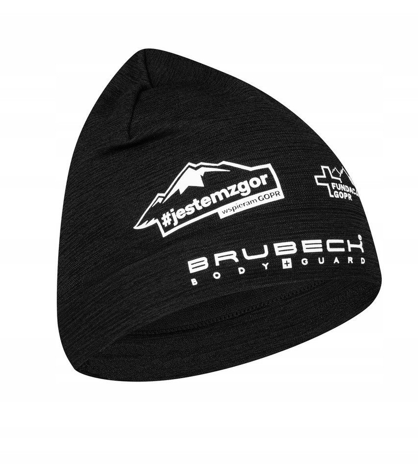 Brubeck HM10200G Czapka wełniana merino jednowarstwowa czarny L/XL