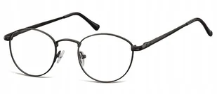 Oprawki Lenonki Unisex Korekcyjne Czarne Okulary - Okulary korekcyjne, oprawki, szkła - miniaturka - grafika 1