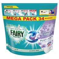 Środki do prania - Fairy Non Bio Extra Platinum 34 szt wrażliwa skóra kapsułki do prania 816g - miniaturka - grafika 1