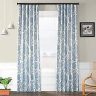 Herbata - HPD Half Price Drapes BOCH-KC16072-108 zaciemniająca zasłona zaciemniająca do pokoju (1 panel), 50 x 108, herbata Chiny niebieski - miniaturka - grafika 1