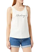 Koszulki i topy damskie - Hurley Damska koszulka W Oceancare O&o Script Tank, Marshmallow, L WTKEU00002 - miniaturka - grafika 1