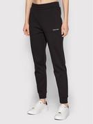 Spodnie sportowe damskie - Calvin Klein Spodnie dresowe K20K20442 Czarny Regular Fit - miniaturka - grafika 1