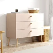 Komody dla dzieci - Komoda Beige Harmony 1 - beżowa - miniaturka - grafika 1