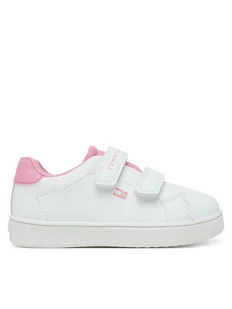 Tommy Hilfiger Sneakersy Low Cut Velcro Sneaker T1A9-33965-1355 M Biały - Buty dla dziewczynek - miniaturka - grafika 1