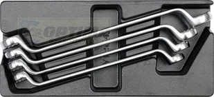 Yato Klucze oczkowy odgięte z wkładką do szuflady 21-32mm 4szt. YT-5543 - Klucze i nasadki - miniaturka - grafika 1