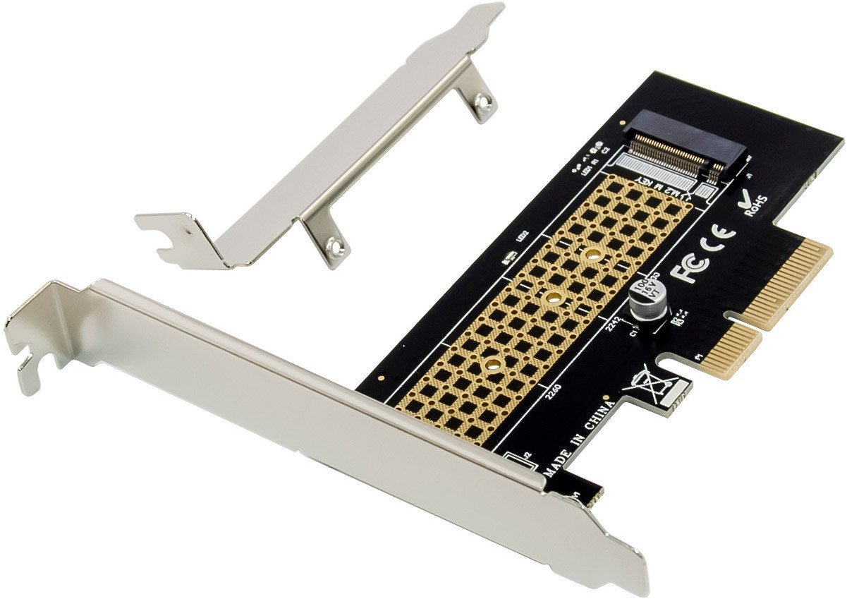InLine® PCIe Karte zu 1x intern NVMe M.2 Key M, PCIe x4