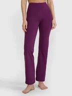 Spodnie sportowe damskie - 4F Legginsy funkcyjne w kolorze fioletowym - miniaturka - grafika 1