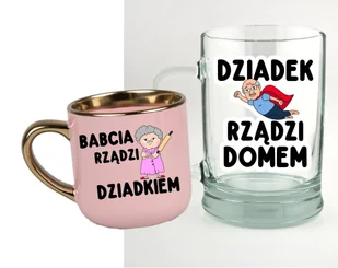 Zestaw prezentowy dla Babci i Dziadka - KUBEK DLA BABCI ORAZ KUFEL DLA DZIADKA - Gadżety dla niej i dla niego Zestaw prezentowy dla Babci i Dziadka - KUBEK DLA BABCI ORAZ KUFEL DLA DZIADKA - Gadżety dla niej i dla niego - miniaturka - grafika 1
