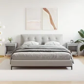 Szafki nocne - vidaXL Szafki nocne, 2 szt., szarość betonu, 40x35x50 cm - miniaturka - grafika 1