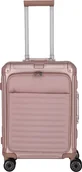Walizki - Walizka kabinowa z przednią kieszenią Travelite Next 2.0 55 cm różowa - miniaturka - grafika 1