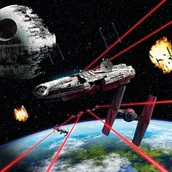 Fototapety - Fototapeta Star Wars Milenium Falcon 368 x 254 cm - miniaturka - grafika 1