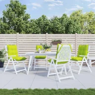 Poduszki ogrodowe - Poduszki na krzesła z niskim oparciem, 4 szt., jasnozielone - miniaturka - grafika 1