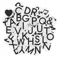 Zabawki kreatywne - Literki Naklejki Samoprzylepne Przezroczyste Dla Dzieci - miniaturka - grafika 1