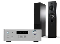 Zestawy stereo - Rotel RA-1572 MkII (srebrny) + Tesi 5 (czarny) - miniaturka - grafika 1