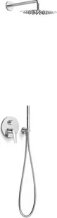 Zestaw TRES Fuji podtynkowy Chrom 28128004 - Baterie wannowe i prysznicowe - miniaturka - grafika 1