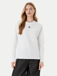 adidas Bluzka Essentials JW7454 Biały Regular Fit - Bluzki damskie - miniaturka - grafika 1