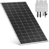 Panele fotowoltaiczne - Fotowoltaika balkonowa panel solarny 300 W - zestaw - miniaturka - grafika 1