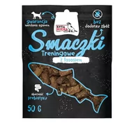 Przysmaki dla psów - SYTA MICHA Smaczki treningowe dla psa - Łosoś 50g - miniaturka - grafika 1