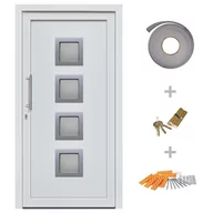 Zabezpieczenia dla dzieci - Lumarko Drzwi Wejściowe Zewnętrzne, Białe, 98 X 190 Cm - miniaturka - grafika 1