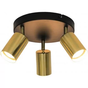 Zuma Line Loftowa LAMPA sufitowa VILA GU13013C-3R regulowana OPRAWA metalowe reflektorki czarne złote GU13013C-3R - Lampy sufitowe - miniaturka - grafika 3