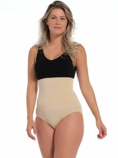 MAGIC Bodyfashion Damskie figi modelujące Comfort Waistnipper Brief Kobiety Sztuczne włókno beżowy jednolity, L - Body - miniaturka - grafika 1