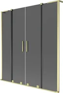 Parawany nawannowe - Mexen Velar L Duo parawan nawannowy 2-skrzydłowy rozsuwany 140 x 150 cm, grafit, złoty szczotkowany - 896-140-003-42-55 - miniaturka - grafika 1