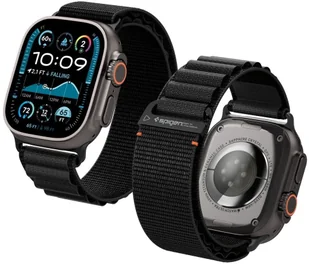 Pasek Spigen WBF1 Band do Apple Watch 6/7/8/9/10/SE/Ultra 1/2 44/45/46/49mm Black - Akcesoria do smartwatchy - miniaturka - grafika 1