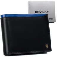 Portfele - Duży portfel męski z systemem RFID Protect Rovicky - miniaturka - grafika 1