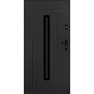 Drzwi zewnętrzne - Pantor Drzwi zewnętrzne wejściowe Ozyrys Black antracytowe 90 lewe - miniaturka - grafika 1
