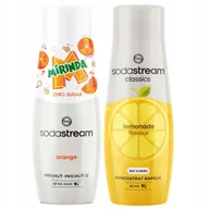 Syropy i koncentraty owocowe - SODASTREAM Mirinda Zero + Lemonade bez cukru zestaw syropów do saturatora - miniaturka - grafika 1