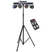 Oświetlenie i efekty wizualne - LIGHT4me LED Par Flower Ball Laser UV Strobe - miniaturka - grafika 1