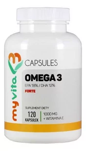 MYVITA Omega 3 Forte 120kaps - Witaminy i minerały dla sportowców - miniaturka - grafika 1